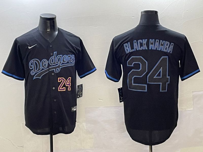 Men Los Angeles Dodgers 24 Black Mamba Black Classic Edition 2025 Nike MLB Jersey style 5